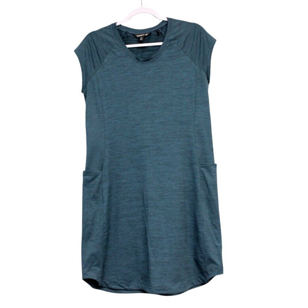 Toad & Co Dress Medium Cap Sleeve Stretch Camping Outdoor Hiking Beach Athletic